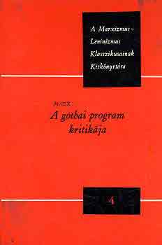 Marx - A gothai program kritik�ja