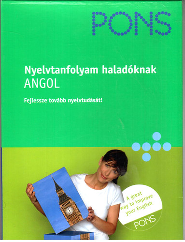 PONS - Nyelvtanfolyam haladknak - Angol (tanknyv + 2 CD)