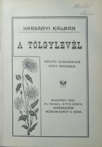 Harsnyi Klmn - A tlgylevl