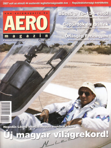 Sajtos Zoltán - Aero magazin 2008. február - 2009. január, teljes évfolyam, lapszámonként