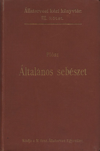 Dr. Plsz Bla - ltalnos sebszet