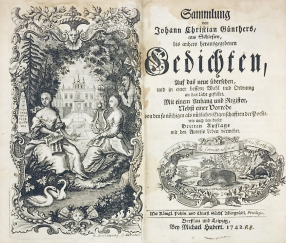 Johann Christian Gnther - Sammlung von Johann Christian Gnthers, aus Schlesien, bis anhero herausgegebenen Gedichten...