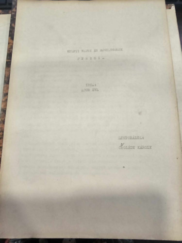 Apor �va - Keleti n�pek �s m�velts�gek : Perzsia / Jegyzet [ELTE Bels�-�zsiai Tansz�k]