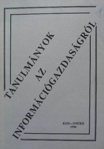 Szab� J�zsef Dr. Het�nyi P�ln� - Tanulm�nyok az inform�ci�gazdas�gr�l