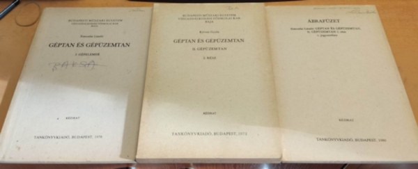 Kvesi Gyula Simonfai Lszl - Gptan s gpzemtan I.: Gpelemek + Gptan s gpzemtan II.: gpzemtan 2. rsz + brafzet (Gptan s gpzemtan, II. gpzemtan 1. rsz c. jegyzethez (3 ktet)