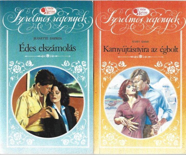 3 db V�r�s R�zsa k�nyv, Janette Darwin: �des elsz�mol�s, Kasey Adams: Karny�jt�snyira az �gbolt, Patt Bucheister: Mint az �rny�k