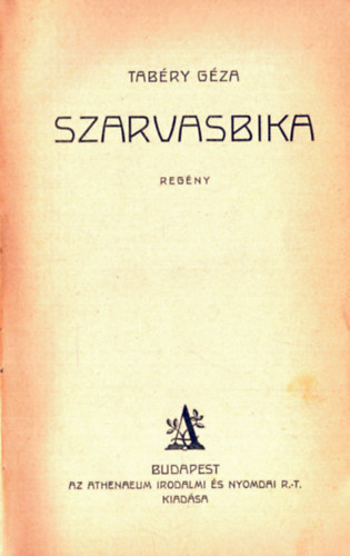 Tabéry Géza - Szarvasbika