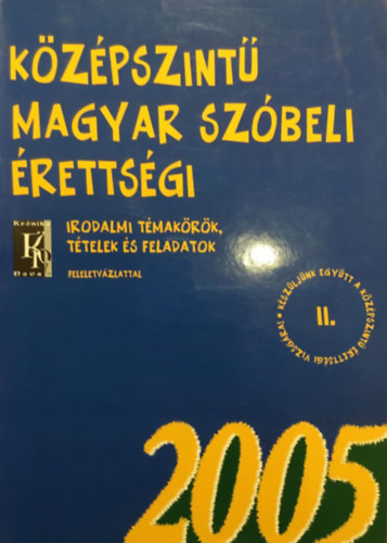 Szcsn Dr. Hark Enik - Kzpszint magyar szbeli rettsgi -  irodalmi tmakrk, ttelek s feladatok feleletvzlattal