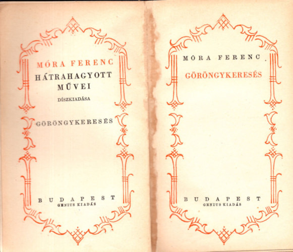 Mra Ferenc - Grngykeress