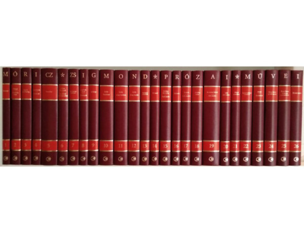 M�ricz Zsigmond - M�ricz Zsigmond pr�zai m�vei sorozat 1-26. k�tet (16. k�tet hi�nyzik)
