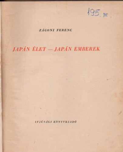Zgoni Ferenc - Japn let -japn emberek