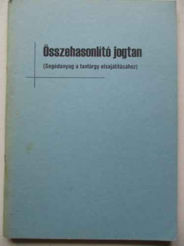 �sszehasonl�t� jogtan