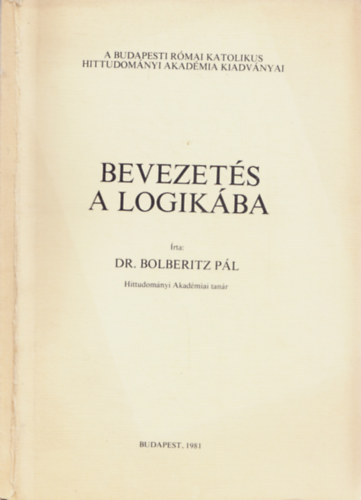 Bolberitz Pl - Bevezets a logikba