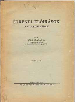 So�s Alad�r Dr. - �trendi el��r�sok a gyakorlatban
