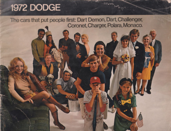 1972-es Dodge prospektus, Dart Demon, Dart, Challenger, Coronet, Charger, Polara, Monaco