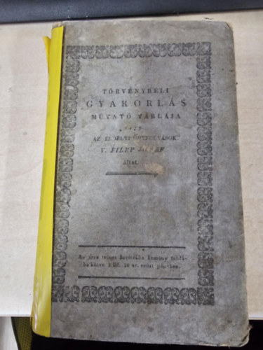 iklandi V. Filep J�[z]sef - T�rv�nyb�li gyakorl�s mutat� t�bl�ja, vagy az erd�lyi �gyfoly�sok: melyben Minden, az Erd�lyi Nagy Fejedelems�g T�rv�ny K�nyveiben, �s...