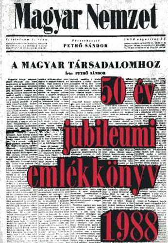 Magyar Nemzet 50 év emlékkönyv 1938-1988