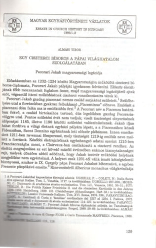 Alm�si Tibor - Egy ciszterci b�boros a p�pai vil�ghatalom szolg�lat�ban - K�l�nlenyomat