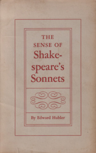 Edward Hubler - Shakespeare's Sonnets