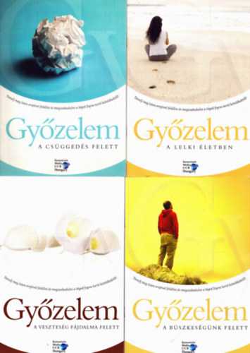 Nincs feltüntetve - 4 db Győzelem vallási füzet: A veszteség fájdalma felett - A büszkeségünk felett - A csüggedés felett - A lelki életben