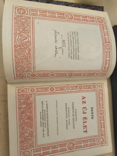 Dante - Az j let (Fordtotta Ferenczi Zoltn)
