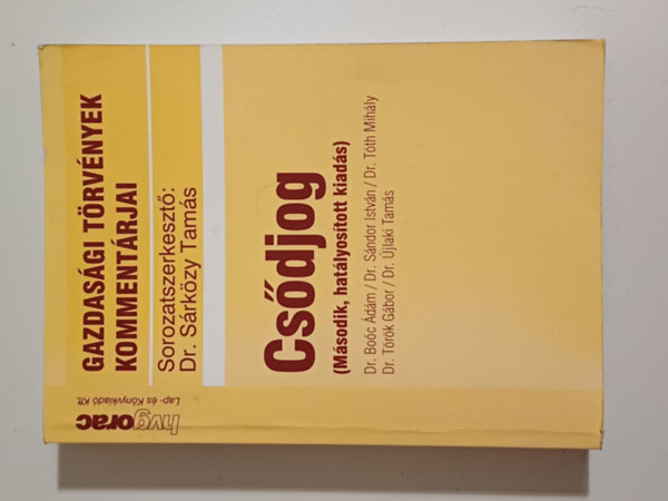 Dr. Srkzy Tams  (szerk.) - Csdjog