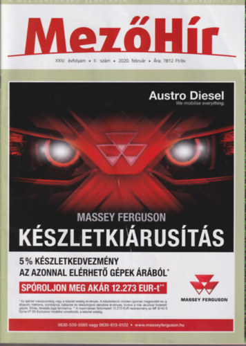 Dudás Gabriella - 4 db MezőHír 2020 február + április + augusztus + szeptember