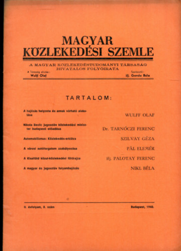 ifj. Gonda B�la - Magyar K�zleked�si szemle II. �vfolyam 8. sz�m