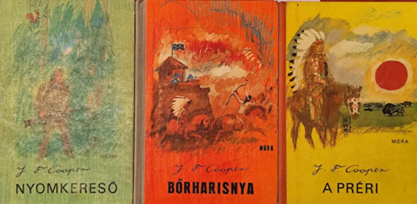 J. F Cooper - 3 db . J. F. Cooper regény: Bőrharisnya, A Préri, Nyomkereső