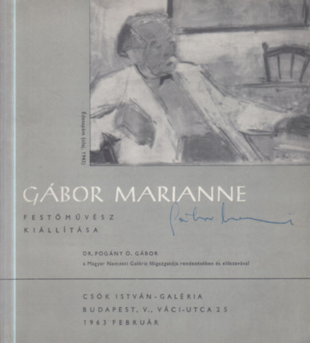 G�bor Marianne fest�m�v�sz ki�ll�t�sa (al��rt)