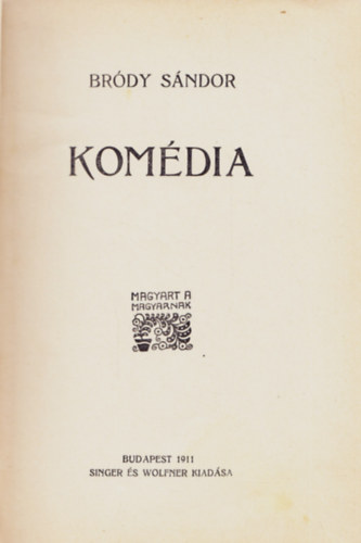 Brdy Sndor - Komdia