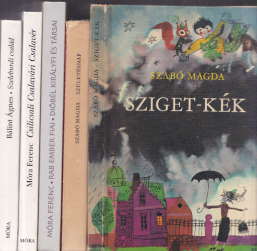 5 db klasszikus magyar ifjúsági regény: Sziget-kék + Születésnap + Rab ember fiai - Dióbél királyfi és társai + Csilicsali Csalavári Csalavér + Szeleburdi család