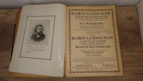 Modest Mussorgsky - Boris Godunow - Musikalischess Volksdrama in vier Aufz�gen und mit einem Prolog