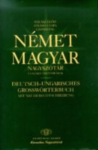 Fldes Csaba, Uzonyi Pl Halsz Eld - Nmet-magyar nagysztr