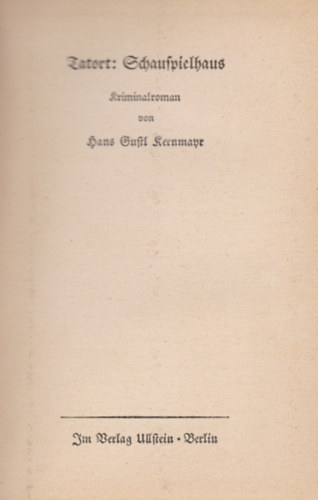 Tatort: Schauspielhaus