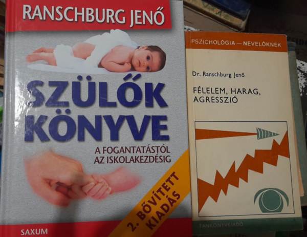 Dr. Ranschburg Jen - 2 db knyv: Szlk knyve 2. kiads;   Flelem, harag, agresszi