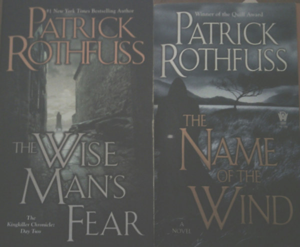 Patrick Rothfuss - The Name of the Wind + The Wise Man's Fear (2 kötet)