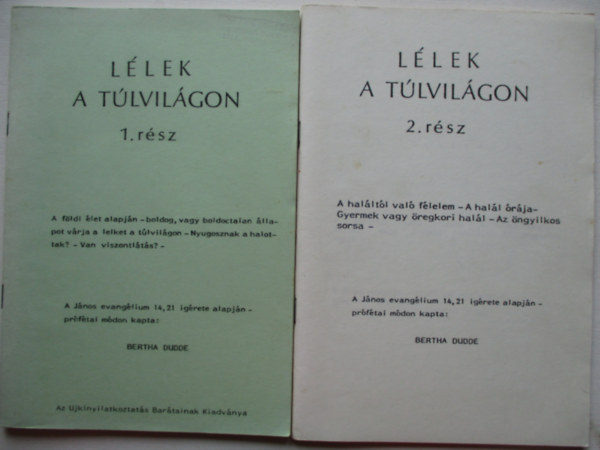 Bertha Dudde - Llek a tlvilgon 1-2.