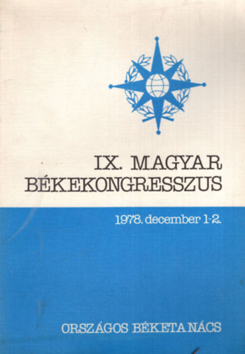 Dr. Kovcs Bla - IX. Magyar Bkekongresszus 1978. december 1-2.