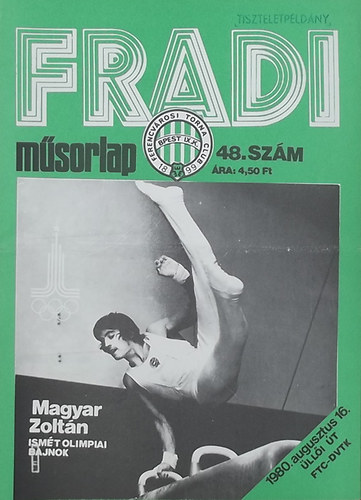 Nagy Bla  (szerk.) - Fradi msorlap 48. szm