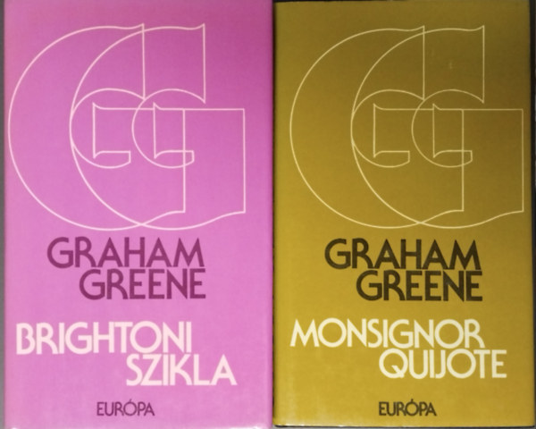 SZERZ� Graham Greene FORD�TOTTA Ungv�ri Tam�s Debreczeni J�lia - 2db Graham Greene k�nyv : Monsignor quijote - Brightoni szikla - (Eur�pa K�nyvkiad�)