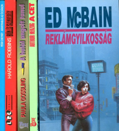 Ed McBain - Arthur Herzog - Paula Gossling - Harold Robbins - Peter Chevney - 5 db krimi k�tet