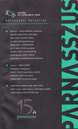 Parnasszus 2010. ősz