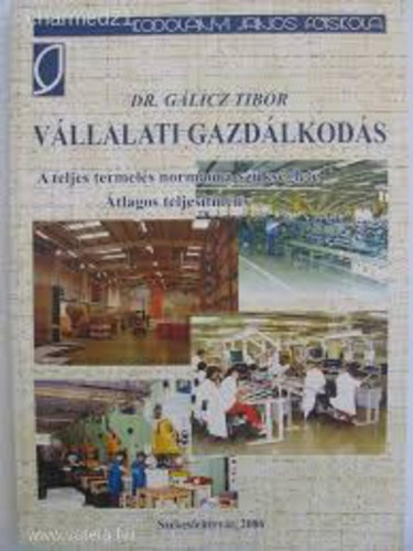 Dr. Glicz Tibor - Vllalati gazdlkods