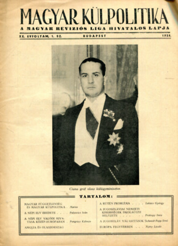 A magyar reviziós liga hivatalos lapja XX. évfolyam, 1. szám