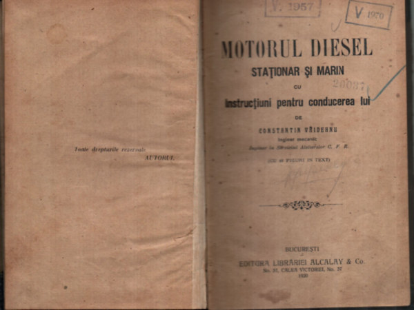 Constantin Vaideanu - Motorul diesel (1920)