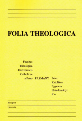 Folia Theologica (Volumen 2.)