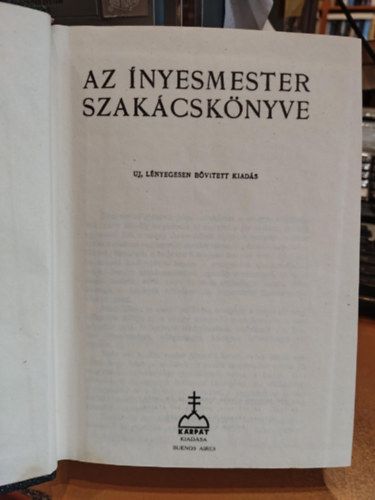 Az nyesmester szakcsknyve. j, lnyegesen bvtett kiads.