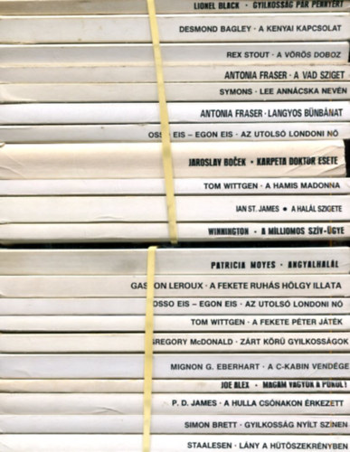 Több szerző - 21 db Európa krimi (Fekete könyvek)