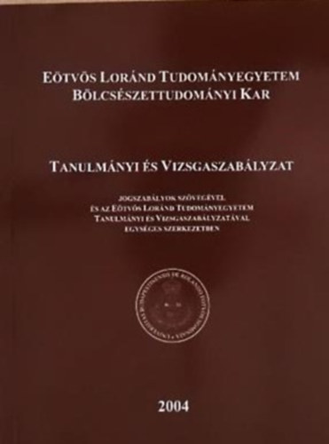 Dr. Dri Balzs - Tanulmnyi s vizsgaszablyzat